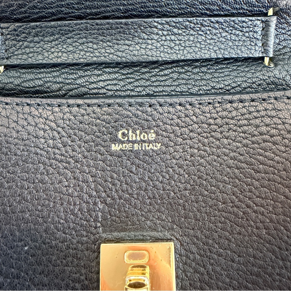 CHLOÉ DREW SHOULDER BAG IN SMALL GRAIN LAMBSKIN BLACK - Picture 11 of 16